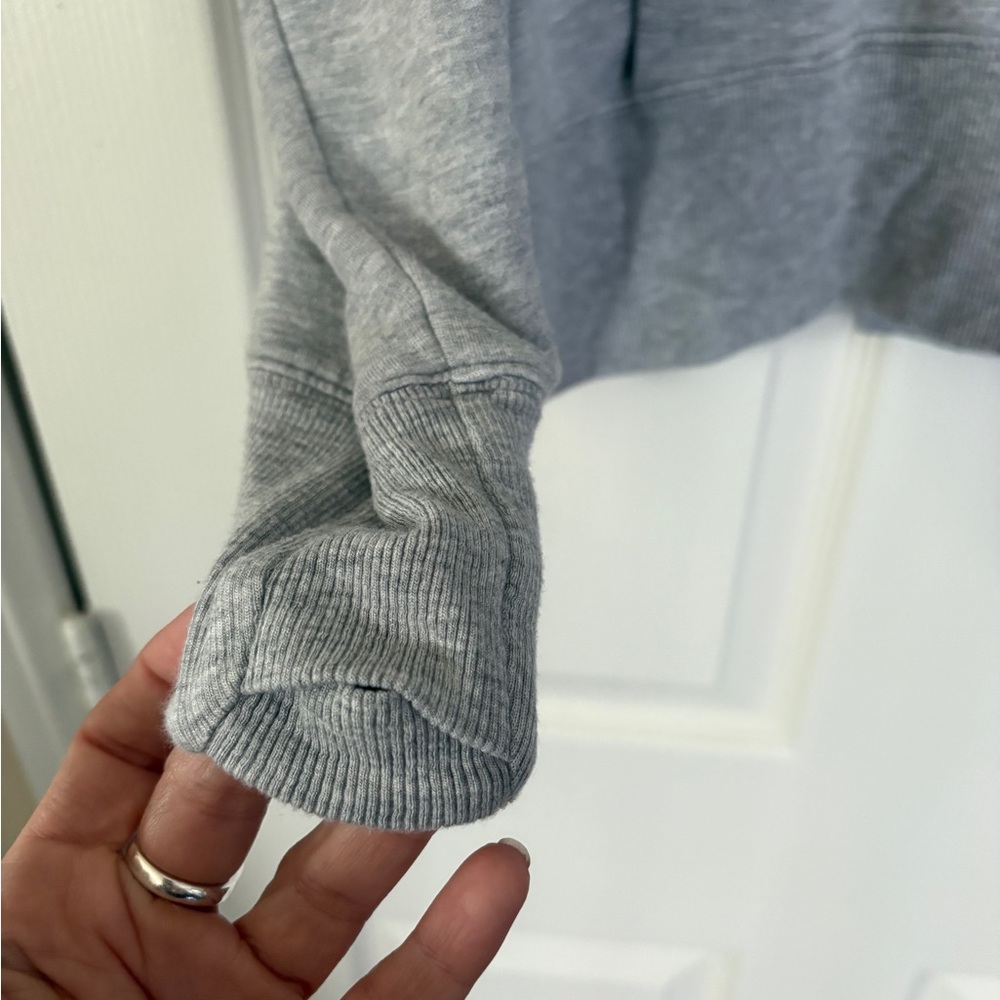 Athleta Light Gray Women's mock neck Sweater - Picture 5 of 7